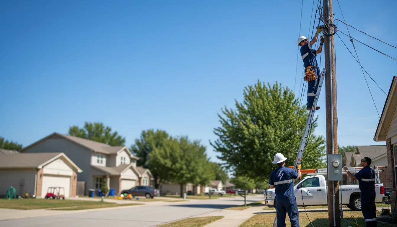 Residential electrician providing installation services in Austinville, IA